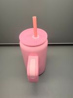 Gobelet isotherme en acier inoxydable de 16 oz avec poignée, sublimation, double paroi, isolation sous vide, tasse en métal pour enfant, mug type Mason Jar