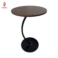 Table d'appoint en métal style nordique simple, table de chevet pour chambre à coucher, table basse en bois – Vente en gros usine