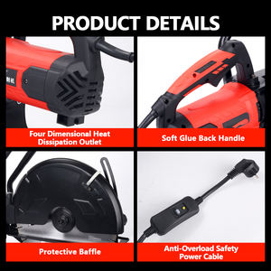 Coupe-béton à essence portatif 2000W 58CC, scie à découper le ciment pour la découpe de routes et de murs - Product Image 6