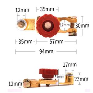 Batterie-Trennschalter Auto-Stromunterbrechungsschalter Batteriekopf Auto-LKW Mehrzweck-Batterie-Stromunterbrechungsschalter Schutz - Product Image 2