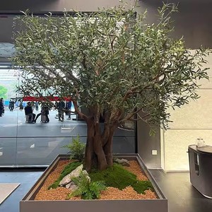 Nhà Hàng Khách Sạn Trung Tâm Mua Sắm Artificilal Lớn Lớn Cây Ô Liu 4M Cho Trang Trí Lớn Ô Liu Cây Nhân Tạo - Product Image 5