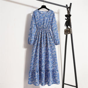 Robes d'été décontractées pour femmes adultes, imprimées, en mélange coton/polyester - Haute qualité, vente en gros, marque Guangdong, modèle QZ-076 9999 - Product Image 5