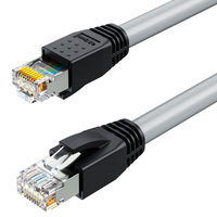 Kabel HAILE Premium CAT6a Efisiensi Tinggi, Crosstalk Rendah, Bandwidth Tinggi untuk Jaringan Gigabit, Kabel LAN