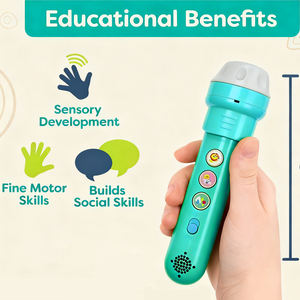 Module électronique remplaçable de projecteur de musique de production de son de service personnalisé pour bébé avec lampe de poche de bobines d'image - Product Image 2