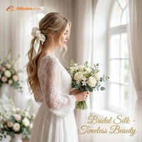 Élastiques à cheveux en soie d'ivoire tissés sur mesure, chouchous en soie de mûrier pour femmes, emballage en papier kraft, accessoires capillaires de marque privée