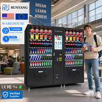 Distributeur automatique intelligent RUNYANG personnalisé pour snacks et boissons, avec lecteur de cartes, gestion cloud et refroidissement par compresseur pour aliments et boissons