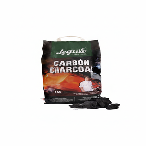 Carbón de Olivo Legua en Bolsa de 3 kg, Modelo 8426720001196, para Barbacoa, Larga Duración, Hecho en España para Exportación, Disponible en Grandes Cantidades - Product Image 2