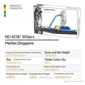Bloques de Construcción Arquitectónicos Merlion OEM, Plástico ABS, Escala 1:1, Juguete Educativo DIY para Niños, Venta al Por Mayor - Product Image 2