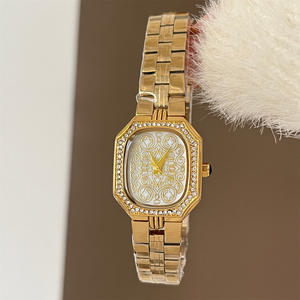 Reloj de Pulsera de Cuarzo para Mujer, Nuevo, Exquisito, de Alta Calidad, con Diamantes de Morganita, Diseño Moderno, Correa de Acero Inoxidable, Resistente al Agua - Product Image 1