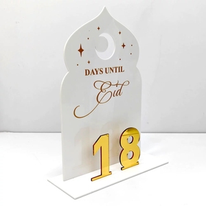 Hồi giáo hồi giáo EID mubarak trang trí 30 ngày lịch ramadan và đếm ngược đời để trang trí bàn trong suốt tháng - Product Image 4