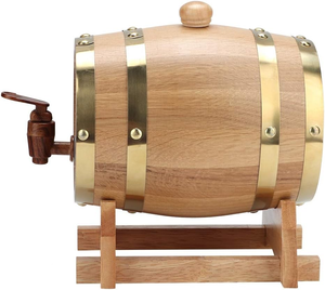 <span class=keywords><strong>Fût</strong></span> <span class=keywords><strong>de</strong></span> vieillissement en chêne avec support, 50l, fûts à vin en bois, fûts à vin en bois pour brasseurs artisanaux, grands fûts à vin en bois - Product Image 5