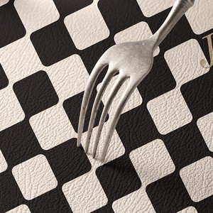 European Style <b>Round</b> <b>Table</b> <b>Mat</b> Waterproof Oil-Proof Heat-Resistant Desk Pads Washable Wipeable Non-slip Leather <b>Table</b> <b>Mats</b> - Product Image 4