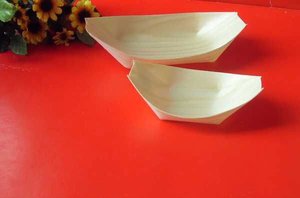 Bandeja de Madera para <span class=keywords><strong>Sushi</strong></span>, Ecológica, Desechable, Tipo Barco - Product Image 5