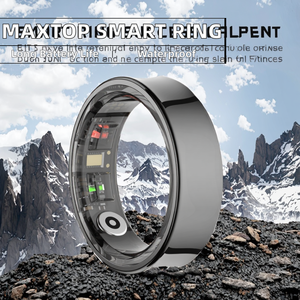 Anillo Inteligente Maxtop de Acero Inoxidable con Control Remoto, Monitor de Ritmo Cardíaco, Pantalla Táctil, Resistente al Agua 5 ATM para Salud y Ejercicio - Product Image 2