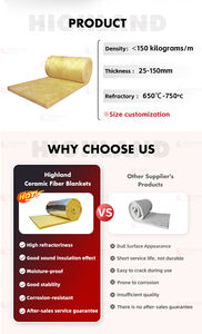 מחלב תרמי שמיכת בידוד פיברגלס צמר גפן צמר זכוכית עם בידוד גג נייר זכוכית - Product Image 2