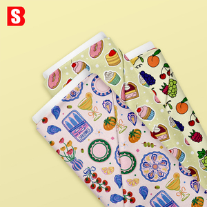 Tela <span class=keywords><strong>de</strong></span> Algodón Orgánico 100% Estampada Digitalmente con Diseño <span class=keywords><strong>de</strong></span> Pastel y Helado Bessi, Suave como el Césped <span class=keywords><strong>de</strong></span> Liberty Tana, para Vestidos Infantiles - Product Image 1