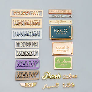 Etiquetas de Metal em Liga de Zinco Personalizadas por Atacado com Logotipo Gravado para Acessórios de Bolsas - Product Image 2