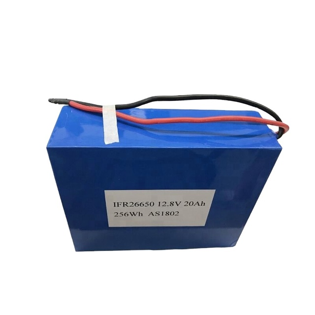LFP Battery Pack 12.8V 20Ah LiFePO4 26650 Assembled Battery Pack With PCB and ABS Shell