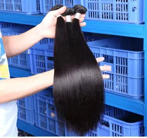 Vendedor de cabelo brasileiro de 40 38 polegadas, amostra gratuita de 10a, fornecedor de cabelo humano barato, feixes de cabelo virgem alinhados de cutícula