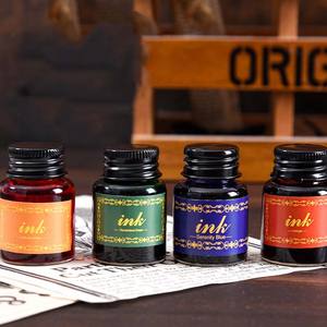 LISI Set de marqueurs d'art <span class=keywords><strong>Plume</strong></span> et 6 bouteilles d'encre Enveloppe de stylo à tremper en verre pour la <span class=keywords><strong>calligraphie</strong></span> - Product Image 3