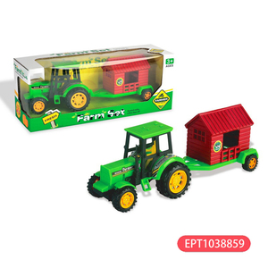 Ept quán tính hàng rào xô farmer's <span class=keywords><strong>Car</strong></span> Set trang trại máy kéo Đồ chơi nhựa động vật trang trại đồ chơi trẻ em xe ô tô - Product Image 3