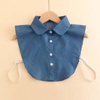 Col faux bleu en perles pour homme, col de chemise en pierres naturelles, col pastoral pour homme, veste