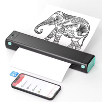 Phomemo M08F Printer Thermal Portabel Nirkabel A4 Tanpa Tinta, Mesin Fotokopi Stencil Tato, Printer Mini Mobile untuk Perjalanan, Kantor, dan Pekerjaan
