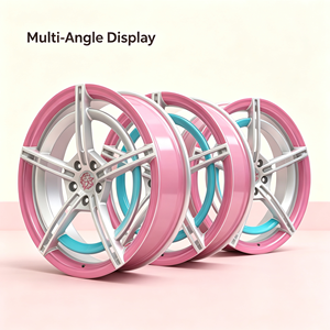 Jantes forgées monobloc à cinq branches Feminine Stance Tuning 15 16 pouces compatibles avec Mini <span class=keywords><strong>Cooper</strong></span> <span class=keywords><strong>Fiat</strong></span> <span class=keywords><strong>500</strong></span> Tesla Model 3 Volkswagen Beetle - Product Image 2