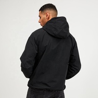 Veste d'extérieur bon marché d'athlétisme Vestes coupe-vent à capuche en nylon avec logo personnalisé pour hommes