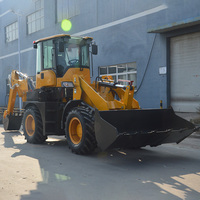 Penjualan traktor baru pemuat ujung depan roda kompak Mini ekskavator Backhoe