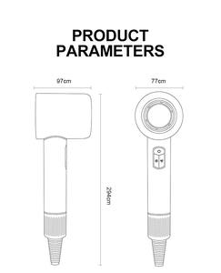 Top Fashion Professional Protección contra fugas BLDC Negativo Iónico 110000 Rpm Super <span class=keywords><strong>Shark</strong></span> <span class=keywords><strong>Secador</strong></span> de pelo - Product Image 6