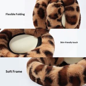 Orejeras de Invierno Landfond, Lindas Orejeras Ajustables con Estampado de Leopardo para Mujer - Product Image 4