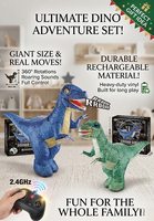 Jouets Dinosaures RC Intelligents et Réalistes, Rechargeables, Gonflables, avec Sons et Télécommande, Vente en Gros EPT