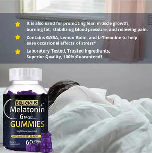 Spot Melatonin sakızlı şeker uyku ve hafıza desteği yetişkinler için diyet takviyesi günlük 60 sayım 2 Gummies - Product Image 4