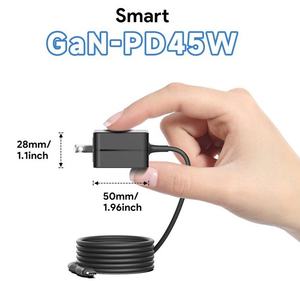 Adaptateur secteur USB C GaN 45W de taille super mini, PD3.0, <span class=keywords><strong>chargeur</strong></span> USB C, alimentation pour mini PC, <span class=keywords><strong>scanner</strong></span> de vulnérabilités réseau - Product Image 4