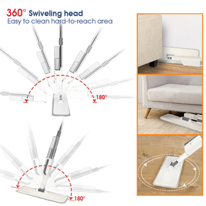 Masthome – serpillière en microfibre à quantité minimale de commande 360, nettoyage de sols plats, serpillière à Spray, nettoyage de vadrouille - Product Image 3