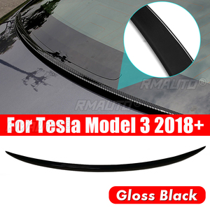 Nouvelle aile de coffre en ABS noir brillant, 1 pièce, avec garniture de protection contre l'eau, pour Tesla Model 3 2018+ - Product Image 1
