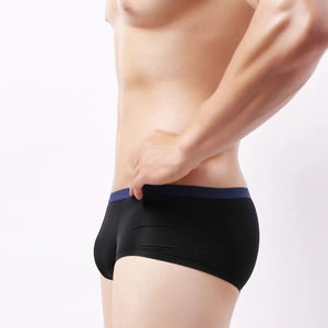 HAGO OEM sostenibile in bambù traspirante <span class=keywords><strong>Mini</strong></span> Boxer da <span class=keywords><strong>uomo</strong></span> con imballaggio logo personalizzato - Product Image 2