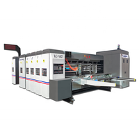 Nouvelle machine d'impression, de rainurage et de découpe de boîtes en carton ondulé à grande vitesse, impression de boîtes en carton 2-5 couleurs
