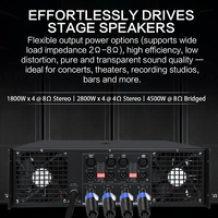 Amplificateur de puissance de classe TD à 2 canaux XT-213, 2*1300W 8ohm, pont 3600W, système de sonorisation professionnel pour scène, DJ, amplificateur