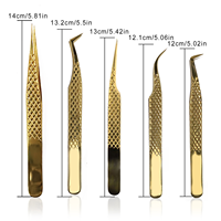 Pinces à cils Vetus Volume à pointes en fibre, sensation confortable, pour extensions de cils