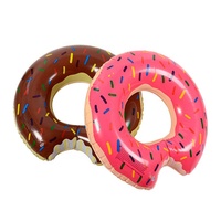 Taille Lager 120cm conception de donuts mignon adulte bébé piscine gonflable flottant anneau de natation sûr