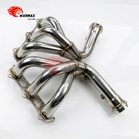 Collecteur d'échappement en acier inoxydable poli haute brillance compatible avec Porsche 991 GT3 3.8L