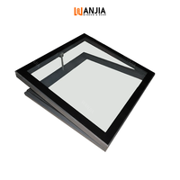Stores électriques automatiques Double verre aluminium lucarne fenêtre suspendue Fenêtre de toit étanche à la pluie de luxe Fenêtres en aluminium