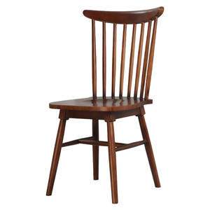 Silla Windsor Nórdica de Madera Maciza Desmontable, Silla de Comedor para el Hogar, Respaldo para Restaurante, Cafetería, Mesa de Comedor - Product Image 3