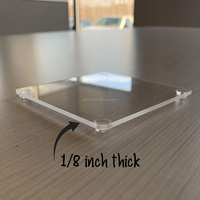 Sous-verre en acrylique transparent personnalisé avec nom