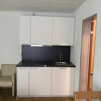 Cuisine américaine prête à assembler pour petit appartement, cuisine personnalisée tout-en-un, mini-cuisine pour petite maison, armoire de cuisine
