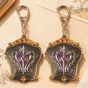 Porte-clés en émail personnalisé avec logo, souvenir, porte-clés circulaire rotatif en métal pour cadeaux promotionnels - Product Image 4