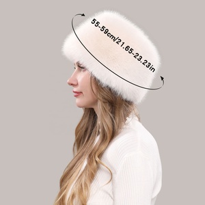 Phụ Nữ Của Phong Cách Mới Mùa Đông <span class=keywords><strong>Hat</strong></span> Với Mô Hình Sọc Dày Ấm Giả Lông Thú Earmuffs Giả Fox Lông Mông Cổ <span class=keywords><strong>Hat</strong></span> - Product Image 6