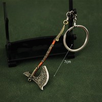 Spiel War God Axt Waffenmodell Messer Schlüsselanhänger Metall-Schlüsselhalter